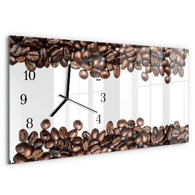 Horizontale Uhr Kaffeebohnen