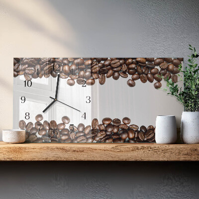 Horizontale Uhr Kaffeebohnen