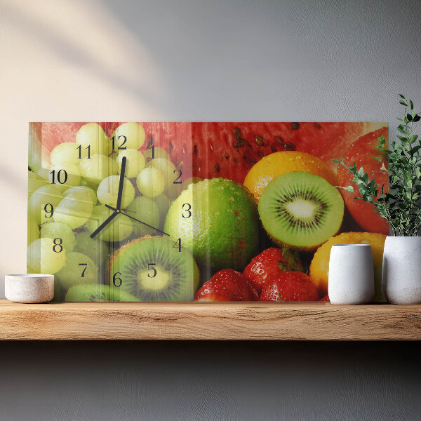 Horizontale Uhr Obst