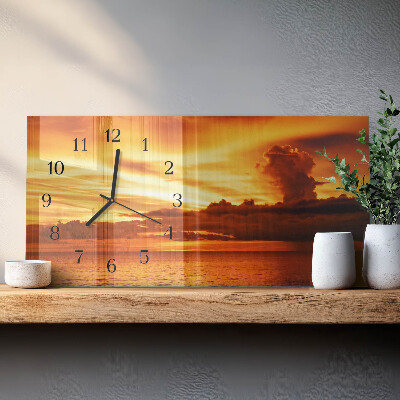 Horizontale Uhr Westen