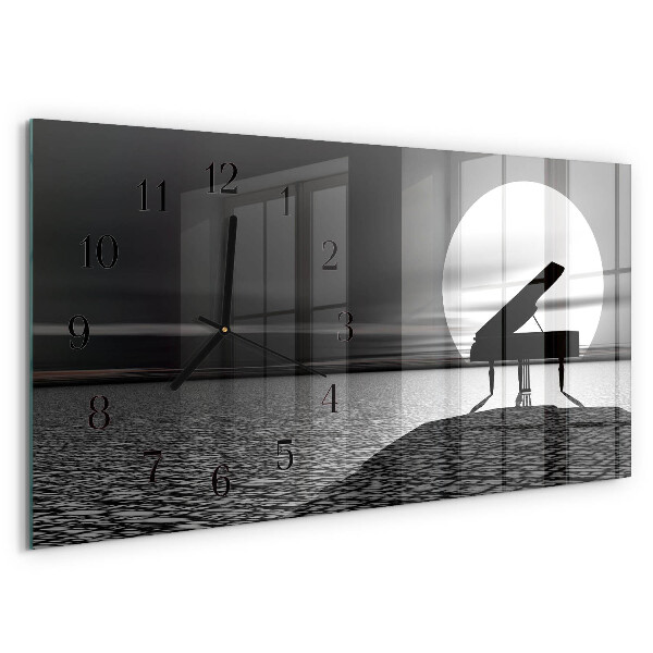 Horizontale Uhr Klavier