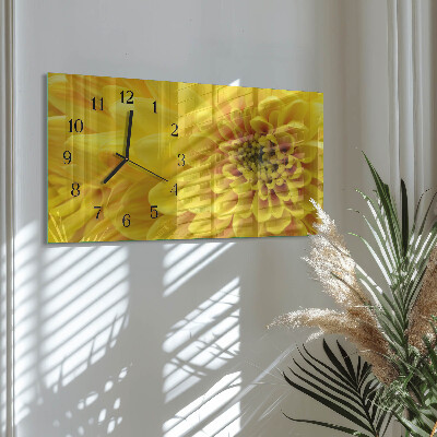 Horizontale Uhr Chrysantheme