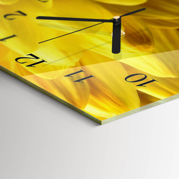 Horizontale Uhr Chrysantheme