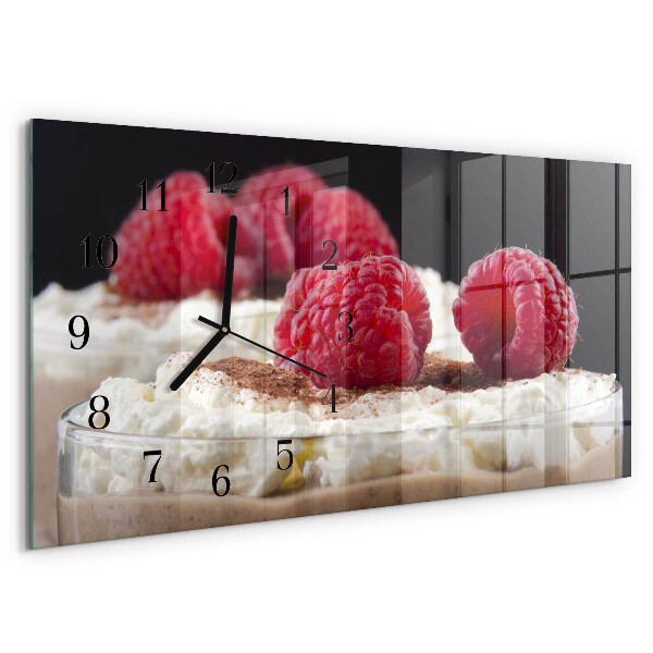 Horizontale Uhr Himbeerdessert