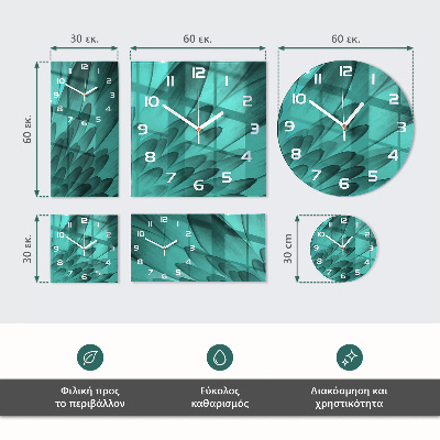 Horizontale Uhr Tulpen