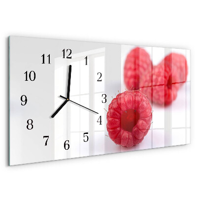 Horizontale Uhr Himbeeren