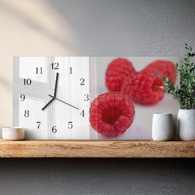 Horizontale Uhr Himbeeren