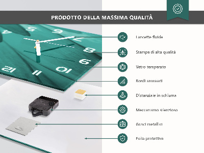 Horizontale Uhr Äpfel