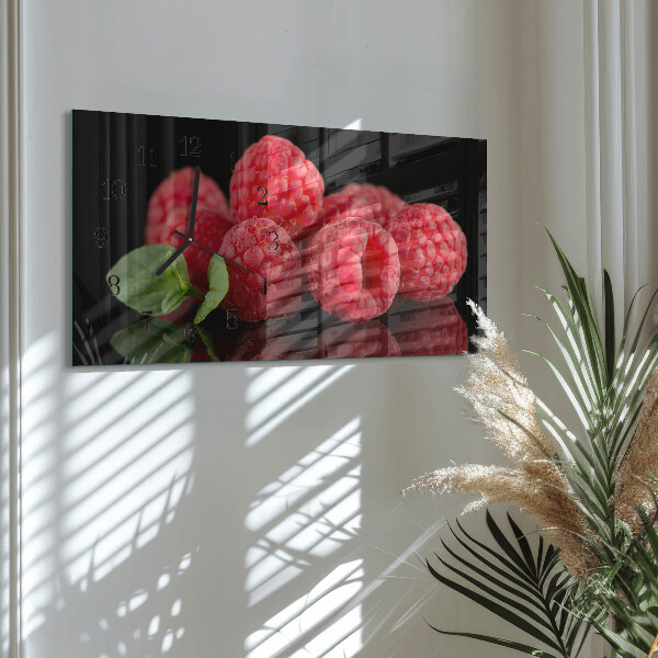Horizontale Uhr Himbeeren