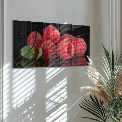 Horizontale Uhr Himbeeren