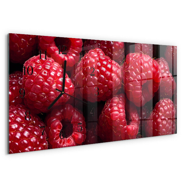 Horizontale Uhr Himbeeren