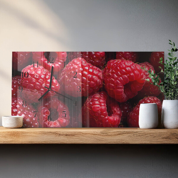 Horizontale Uhr Himbeeren