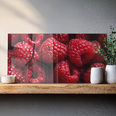 Horizontale Uhr Himbeeren