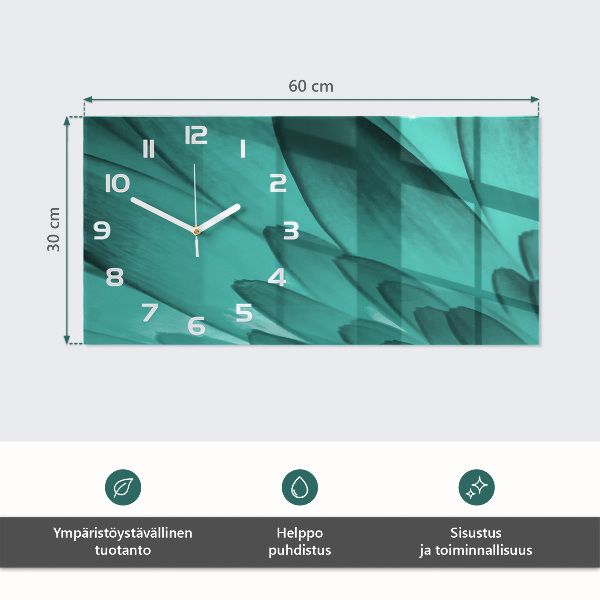 Horizontale Uhr Himbeeren