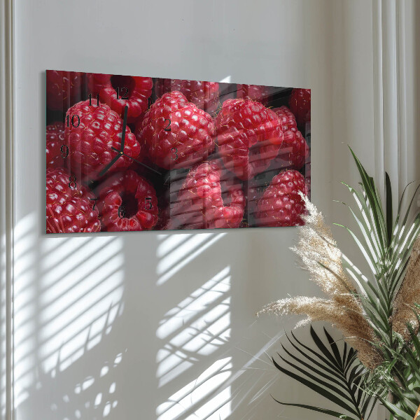Horizontale Uhr Himbeeren