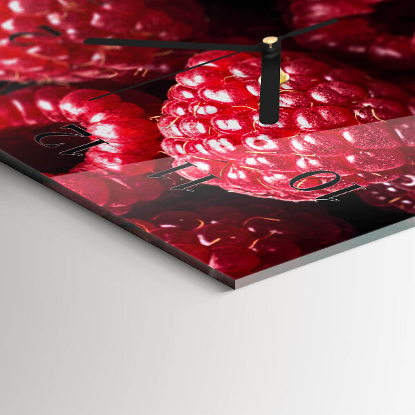 Horizontale Uhr Himbeeren
