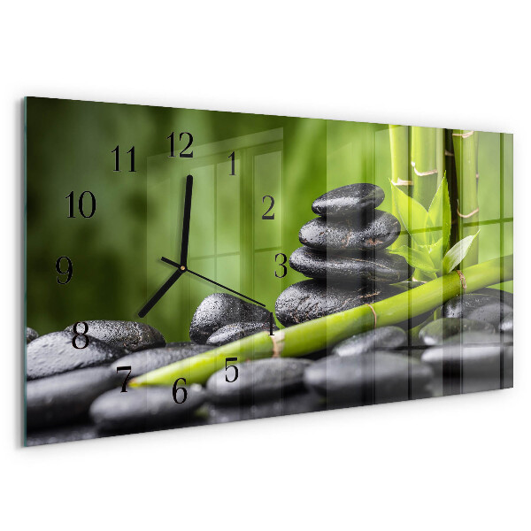 Horizontale Uhr Zen-Steine