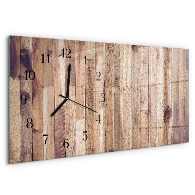 Horizontale Uhr Holzbretter