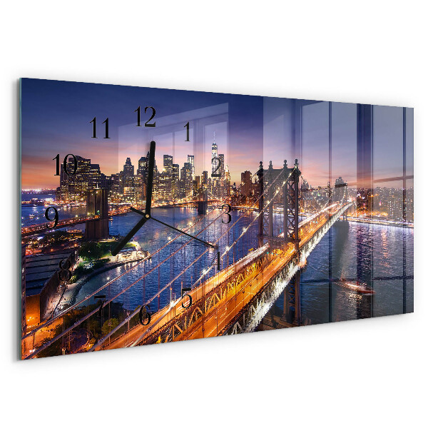 Horizontale Uhr New York