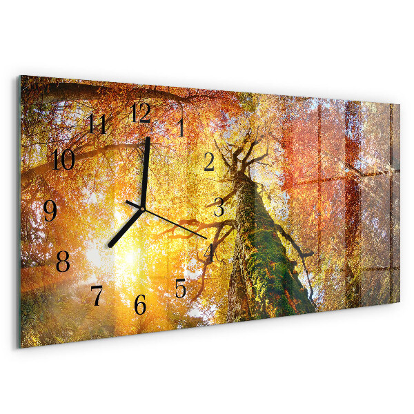 Horizontale Uhr Herbst