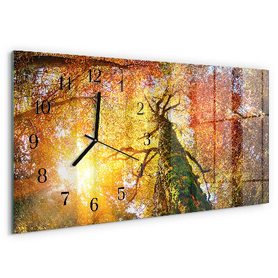 Horizontale Uhr Herbst