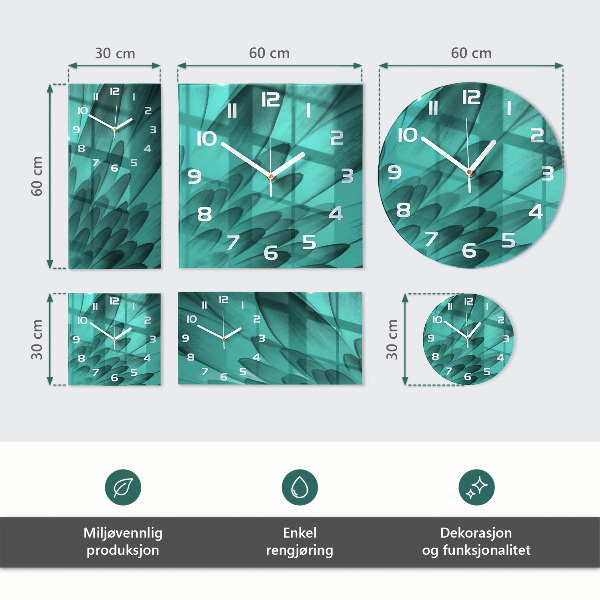 Horizontale Uhr Kalter Tau