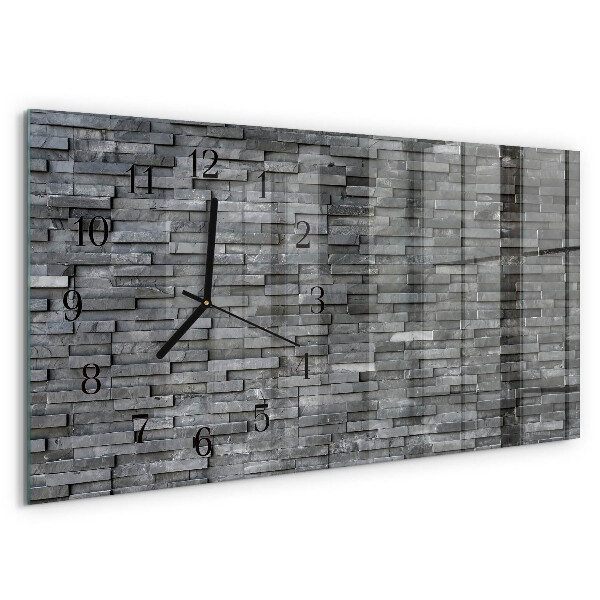 Horizontale Uhr Steinstruktur