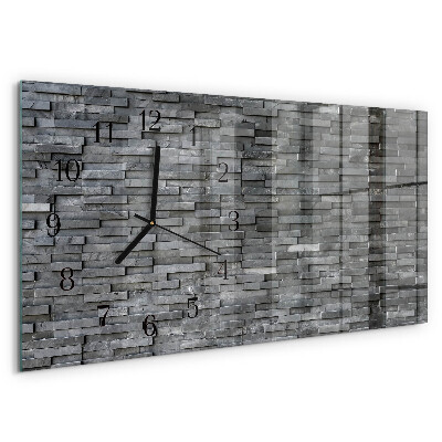 Horizontale Uhr Steinstruktur