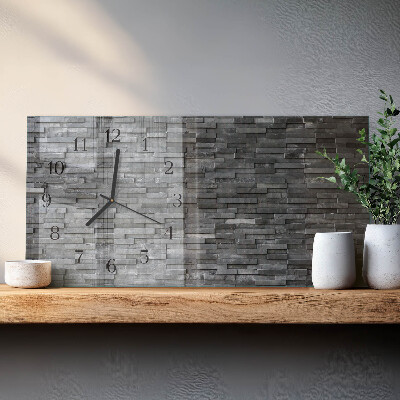 Horizontale Uhr Steinstruktur