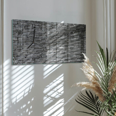 Horizontale Uhr Steinstruktur
