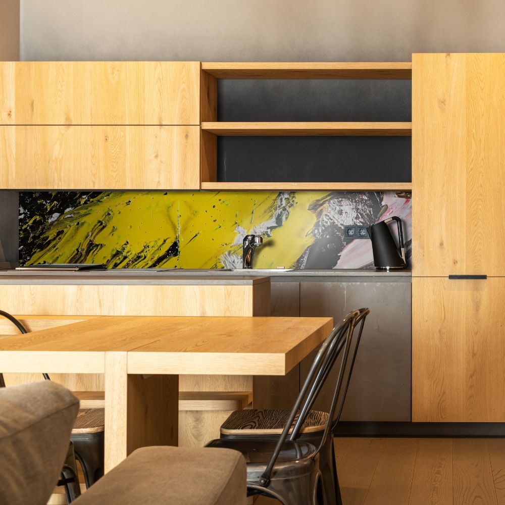 Glaspaneele für die Küche