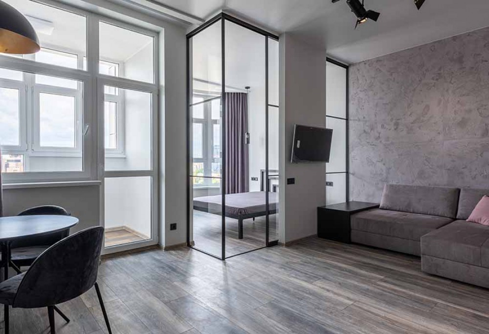 Wie lässt sich das Wohnzimmer mit dem Schlafzimmer vereinbaren?