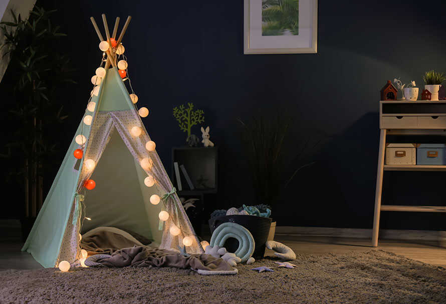 Wie richtet man eine Spielecke für ein Kind ein?